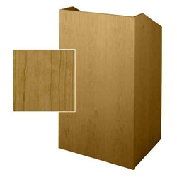 Sound-Craft SCV36-Natural Cherry Classic Series 47"H x 36"W Square Corner Lectern with Natural Cherry Wood Veneer 
